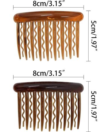 8 Piece Plastic Hair Comb Set for Fine Hair & Bridal Veils - Elegant Teeth Hairpins Side Combs & Hair Jewelry - Buy Online on GoSupps.com