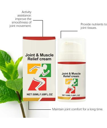  Yabauuop Soothing Muscle Cream - 50 ml - Back Massage Cream - Refreshing and moisturizing for joints hands legs knees feet and neck - Buy Online on GoSupps.com