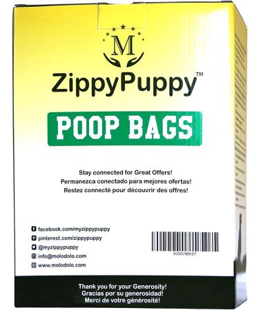 960 Dog Poop Bags 100% Leak-Tear Proof. ZippyPuppy Bags are EPI TDPA Certified Unscented Easy to Open even in Winter. Feminine hygiene Diaper disposable bags. We donate 1% to Charity. 960 Unscented Bags with Dispenser - Buy Online on GoSupps.com