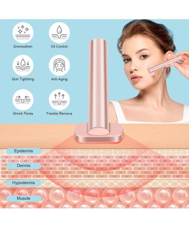 Red Light Therapy Device - 7 Colors LED Face Massager for Skin Rejuvenation Tightening & Lift - Rose Gold - Buy Online on GoSupps.com
