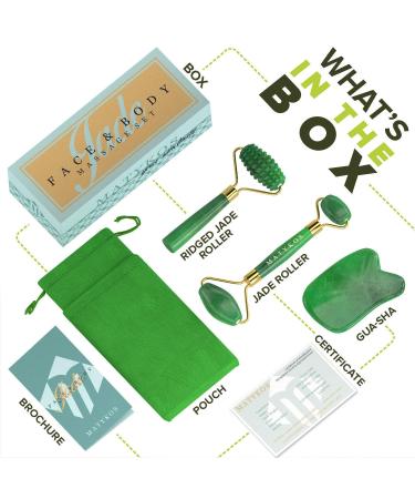 Matykos Complete Skincare Routine - 24K Gold and Caviar Under Eye & Forehead Patches with Jade Kit - Buy Online on GoSupps.com