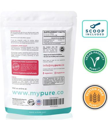 Organic Cranberry Concentrate Powder 500mg - 100 Servings - Kidney Cleanse & UTI Support for Women - No Pills - USDA Certified - Buy Online on GoSupps.com