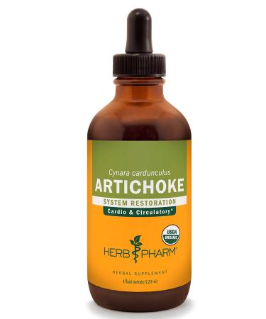 Herb Pharm Certified Organic Artichoke Liquid Extract for Cardiovascular and Circulatory Support - 4 Ounce