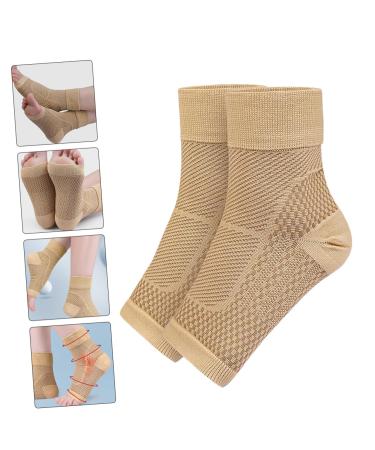 FOMIYES Ankle Brace - Compression Sleeve for Men & Women | Foot Support & Injury Recovery | 1 Pair 14.5x13.5cm - Buy Online on GoSupps.com