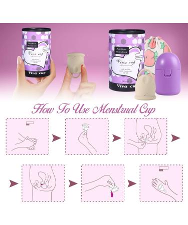 Menstruation Cup Set - Includes Sterilizer Storage Bag & Manual | Safe for Sports & Swimming | Eco-Friendly Solutions for Every Flow - Buy Online on GoSupps.com