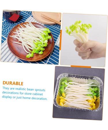 Alipis 250 Pcs Fake Vegetables Small Bean Sprouts Decorations Plastic Elastic Toy Light Greenx5pcs 9x1cmx5pcs - Buy Online on GoSupps.com