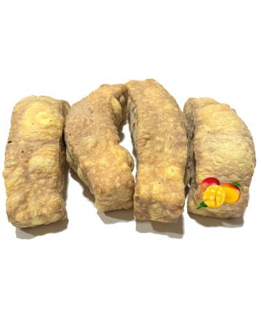 Himalayan Yak Puff Bars (1 LB Bag) - Yak Cheese Dog Chews - Natural Microwaved Crunchy Puff Treats - Protein Rich Yak Milk Puffy Treats - Dog Chew Treat All Natural (Large Mango) Mango 89.6 g (Pack of 5)