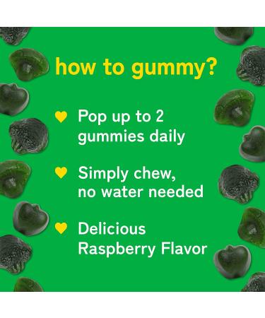 Super Greens Gummies for Energy Boost - Daily Greens and Superfoods with Vitamins - Vegan Green Vegetable Supplements for Adults - Buy Online on GoSupps.com