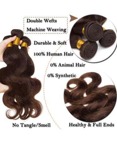 Buy SEGO Brazilian Human Hair Bundles Body Wave Weave - Virgin 100% Unprocessed Dark Brown Extensions (12 Bundle) - Fast International Shipping - Buy Online on GoSupps.com