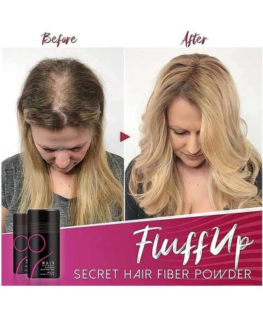 Fluff Up Secret Hair Fiber Powder Waterproof Hair Building Fibers Hair Thickener Fibers Hair Filler Powder for Bald Spots and Thinning Hair 12g Hair Volume Powder for Men & Women (Dark Brown) - Buy Online on GoSupps.com
