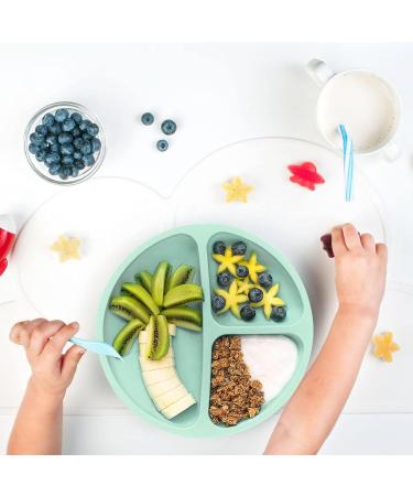 Telebaby Premium Suction Plates for Babies & Toddlers - Set of 4 | 100% Food-Grade Silicone | BPA Free & Dishwasher Safe - Buy Online on GoSupps.com