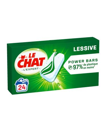 Le Chat L'Expert Power Bars 24 doses (24 washes) The latest generation detergent compacted powder