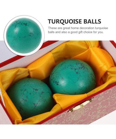Healifty Baoding Balls - Chinese Health Exercise Massage Balls (2.36 inch Green & Blue) for Hand Therapy & Relaxation | International Shipping - Buy Online on GoSupps.com