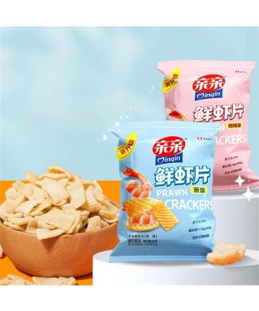 Chips De Crevettes Dor es Croustillantes Croustillantes Et D licieuses 40 G * 2 Saveur BBQ/Saveur Originale - Buy Online on GoSupps.com