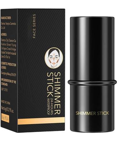 Highlighter Stick Makeup Bronzer Stick With Cushion Applicator Makeup Blushh Highlighter Contour Glitter Matte Natural Brightening Face Makeup Smooth Creamy Matte Finish Liquid Stick For Women - Buy Online on GoSupps.com