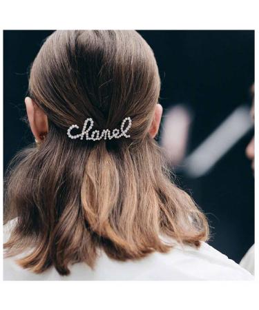 Yheakne Boho Crystal Hair Clip Pin Rhinestone Letter Hair Pin Barrette Vintage Hair Barrette Pins Silver Rhinestone Hairclips Decorative Bobby Pin Shine Wedding Hair Accessories for Women(Silver)