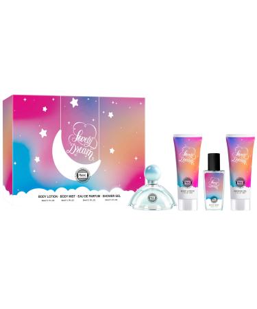 HyBrid & Company Lovely Dream Cloud 4Pcs Gift Set For Women 50ml-Perfume&50ml-Mist&50ml-Bodylotion&50ml-Shower Gel