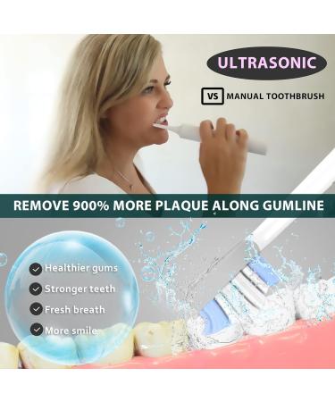 LONGFIT Electric Toothbrush Replacement Heads 5 Packs with Dupont Bristle White V - Buy Online on GoSupps.com