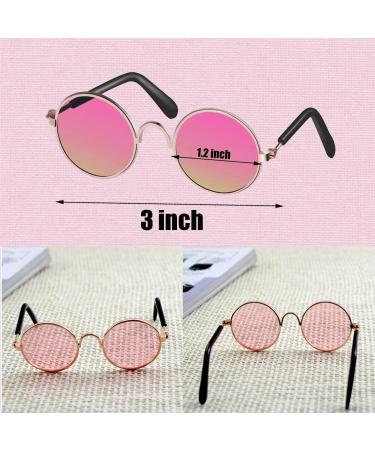 4 PCS Pink Cowgirl Hat Bandanna Sunglasses Hiphop Costume for Pet - Cowboy & Hippie Look - Buy Online on GoSupps.com