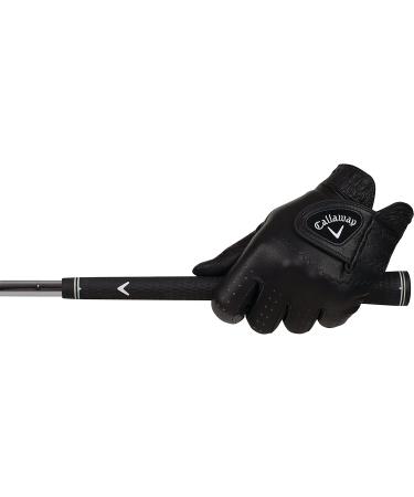 Callaway Men's OptiColor Leather Golf Glove - Black, Large, Left Hand - Buy Online on GoSupps.com