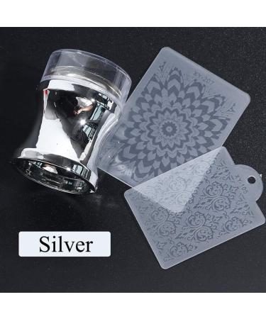 Buy Bobeini Removable Clear Silicone Nail Art Stamper - Jelly Head with Metal Handle & Cap - Perfect for Manicure & Scrapbooking - Rose Gold DIY Tool - Buy Online on GoSupps.com