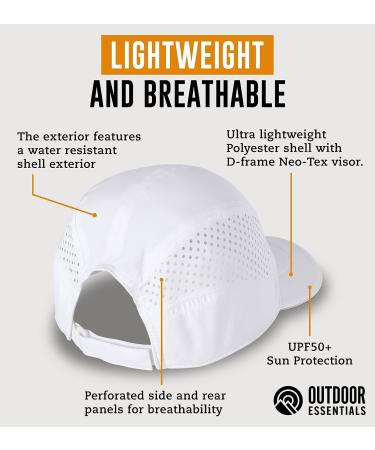 OutdoorEssentials Running Cap - UPF 50 Exercise Hat in White - Buy Online on GoSupps.com
