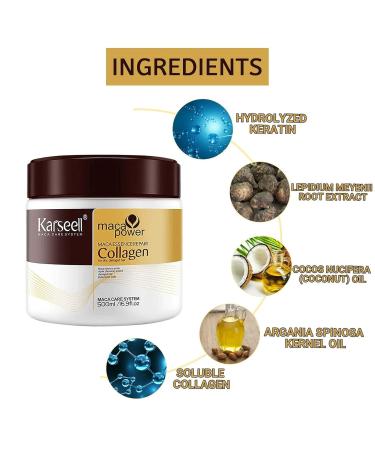 Karsell Collages Hair Treatment 500ml - Deep Repair Argan Oil & Collagen Hair Mask for Dry Damaged Hair - Buy Online on GoSupps.com