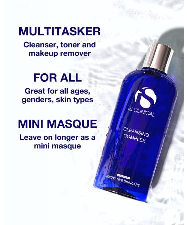 iS CLINICAL Cleansing Complex 6 Fl Oz - Gentle 3-in-1 Deep Pore Cleanser, Face Wash, and Makeup Remover for Acne-Prone Skin - Buy Online on GoSupps.com
