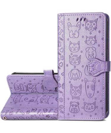 Buy Monwutong PU Leather Protective Cover for Xiaomi Redmi 12 - Cute Cartoon Cat & Dog Design Magnetic Lock & Card Holder | International Shipping - Buy Online on GoSupps.com
