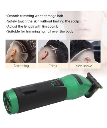 Buy Cordless Rechargeable Electric Hair Clipper for Men - LED Display Hair Trimmer with 4 Combs in Green & Black | International Shipping Available - Buy Online on GoSupps.com