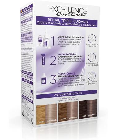 L'Or al Paris L'Oreal Paris Excellence Cool Creme Permanent Dye 8.11 Light Blonde Ash 260g - Buy Online on GoSupps.com
