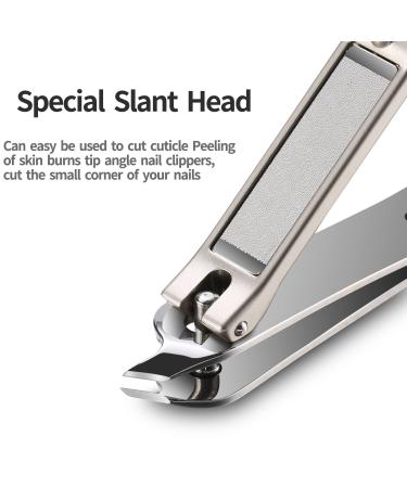 Medical Grade Stainless Steel Nail Clippers & Cuticle Clipper - Sharp & Durable Cutter for Men and Women (M-1110plus) - Buy Online on GoSupps.com
