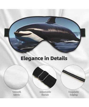 Orca Killer Whale Unisex Eye Mask - Soft Adjustable Sleeping Mask for Ultimate Comfort - Buy Online on GoSupps.com