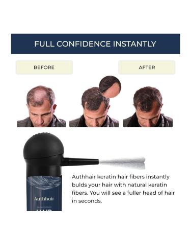 Hair Fibers for Thinning Hair - Dark Brown | Instant Fullness & Concealment for Men & Women | Includes Spray Applicator | 0.97Oz - Buy Online on GoSupps.com