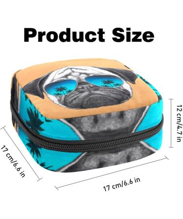 Shop Javenproeqt Portable Women's Binding Bags & Menstrual Cup Bags for Teens | Stylish & Functional Accessories for First Periods | Cool Pug & Dog Beach Designs - Buy Online on GoSupps.com