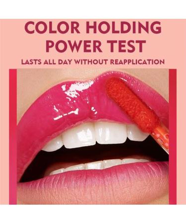 Lip Tint Stain Makeup Long Lasting Lip Tint Natural Lip Stain Highly Pigmented Liquid Lipstick Waterproof Light Lip Stain with Matte Finish 04 R4 - Buy Online on GoSupps.com