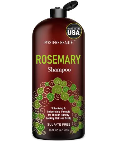 Rosemary Shampoo - Rosemary Shampoo for Hair Growth Organic - Promotes Hair Growth & Scalp Health - Volumizing Formula for Thicker Healthier Hair - Sulfate & Paraben Free for Men Women - 16 fl oz