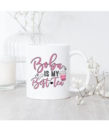 Tapioca Milk Tea Gift Boba is My Best Tea Mug Bubble Tea Drinker Gift Funny Milk Tea Gift Boba Lover Gift Boba Tea Mug for Daughter