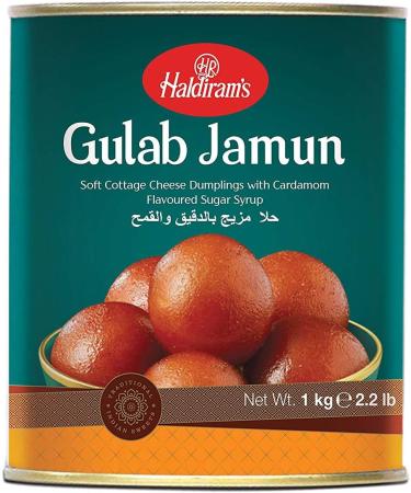 Haldiram's Gulab Jamun | Popular Dessert | Traditional Indian Sweet | 1kg - Buy Online on GoSupps.com