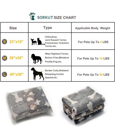 3-Pack Puppy Blankets - Super Soft Fluffy Fleece Pet Blanket for Small Dogs and Cats - Grey Cute Print - Small Size 23x15 - Bone Love Star Design - Buy Online on GoSupps.com