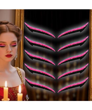 Autocollants Eye Liner R utilisables | D calque Fard Paupi res Femme | 10 Pi ces Bandeye R sistant l'Eau pour Spectacles de Danse et Sc ne Autocollant Paupi res Rose - Buy Online on GoSupps.com