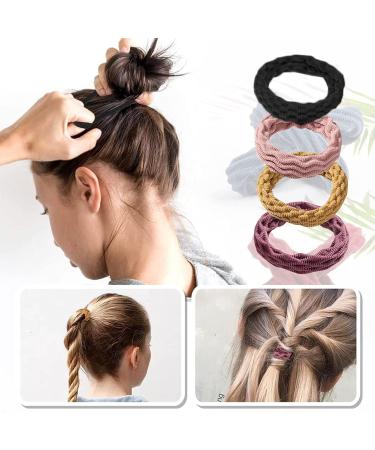 80 PCS Colorful Hair Ties for Women & Girls - Elastic Braiding Rubber Bands for Ponytails | Durable & Stylish Hair Accessories - Buy Online on GoSupps.com