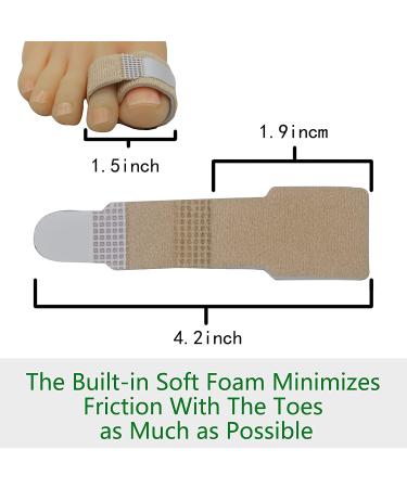 Niupiour Fabric Hammer Toe Wraps - 8 Pack Toe Bandages Protectors & Braces for Overlapping, Crooked, Curled, and Bent Toes - Toe Splints & Separators for Broken Toes - Buy Online on GoSupps.com
