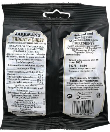 Buy Cauldon Ceramics Jakemans Throat & Chest Lozenges 73g - Fast International Shipping - Buy Online on GoSupps.com