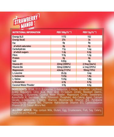 Strawberry Pomegranate Mango BCAA 390G - Buy Online on GoSupps.com