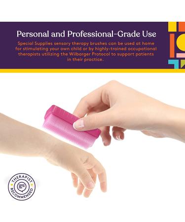 Special Supplies Therapressure Therapy Brush 12 Pack - Occupational & Sensory Brushing Tools for Kids & Adults - Soft Flexible Bristles, Latex Free - Buy Online on GoSupps.com
