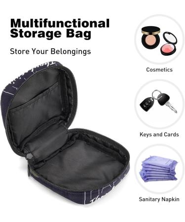 GIAPB Period Bag - Sanitary Napkin Storage & Travel Makeup Pouch, Happy Thanksgiving Color - Buy Online on GoSupps.com