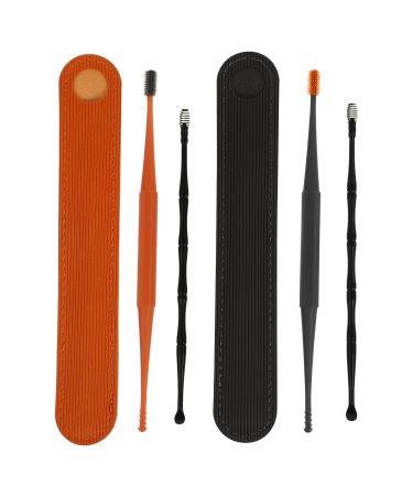 Healifty Ear Cleaner Ear Cleaners Silicone Spiral Earwax Remover Tool Stainless Steel Ear Pick Portable Washable Stainless Steel Earwax Cleaners Assorted Color 6pcs Ear Wax Removal