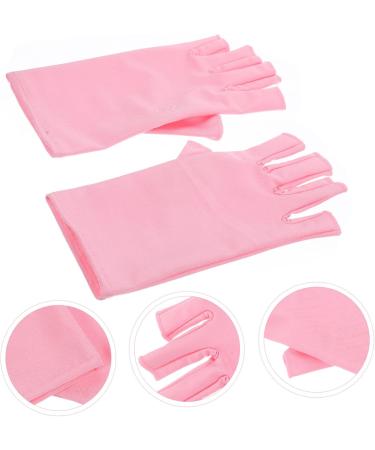 FRCOLOR 3 Pairs Nail Gloves Half Finger Gloves Manicure Gloves Sun Cream Gloves Fingerless UV Gloves Mittens Nail Art Accessories Manicure Gloves Anti-UV LED - Buy Online on GoSupps.com