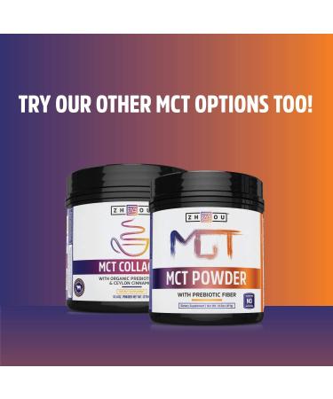 Zhou Nutrition MCT Oil Unflavored 16 fl oz - Pure & Keto-Friendly Energy Boost - Buy Online on GoSupps.com